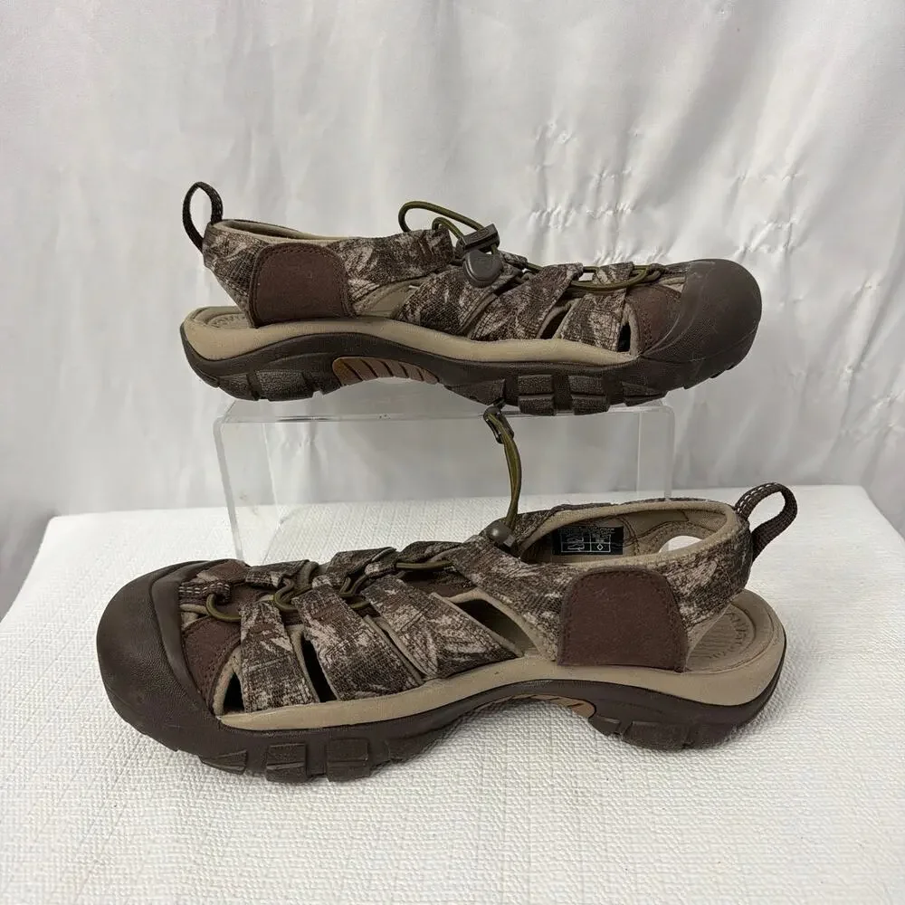 Keen Newport H2 Sport Sandals Men's Size 8.5 Brown Camouflage